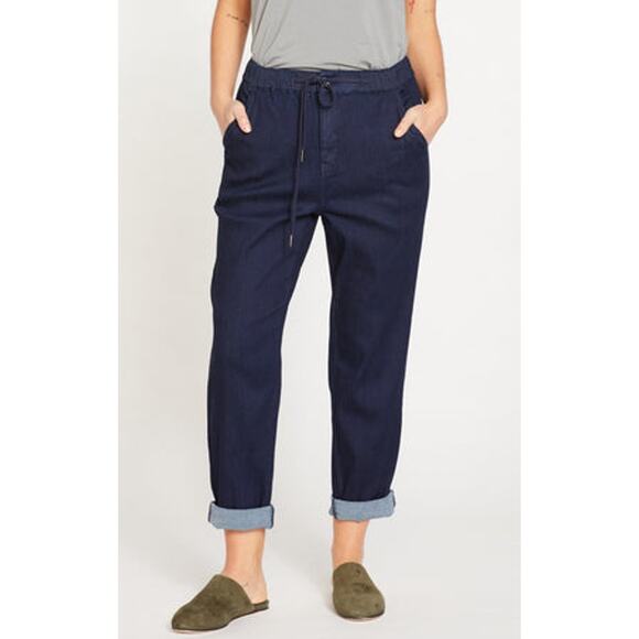 Universal Standard Jeans Denim Chambray Drawstring Pant Classic Capsule Fall - Picture 1 of 9